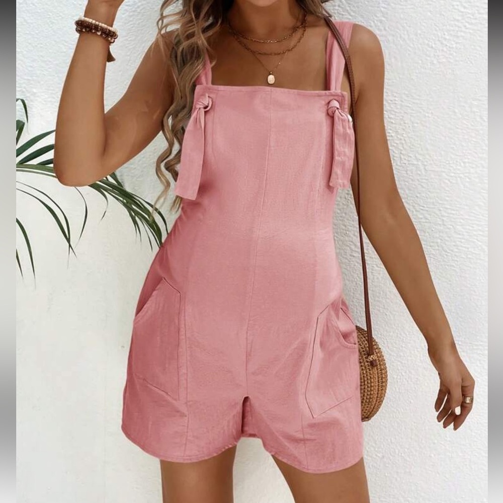 SHEIN Pink Maternity Playsuit - Picture 3 of 3